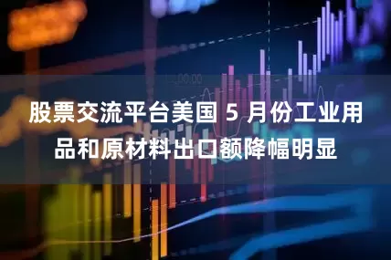股票交流平台美国 5 月份工业用品和原材料出口额降幅明显